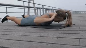 A Lady doing back extension